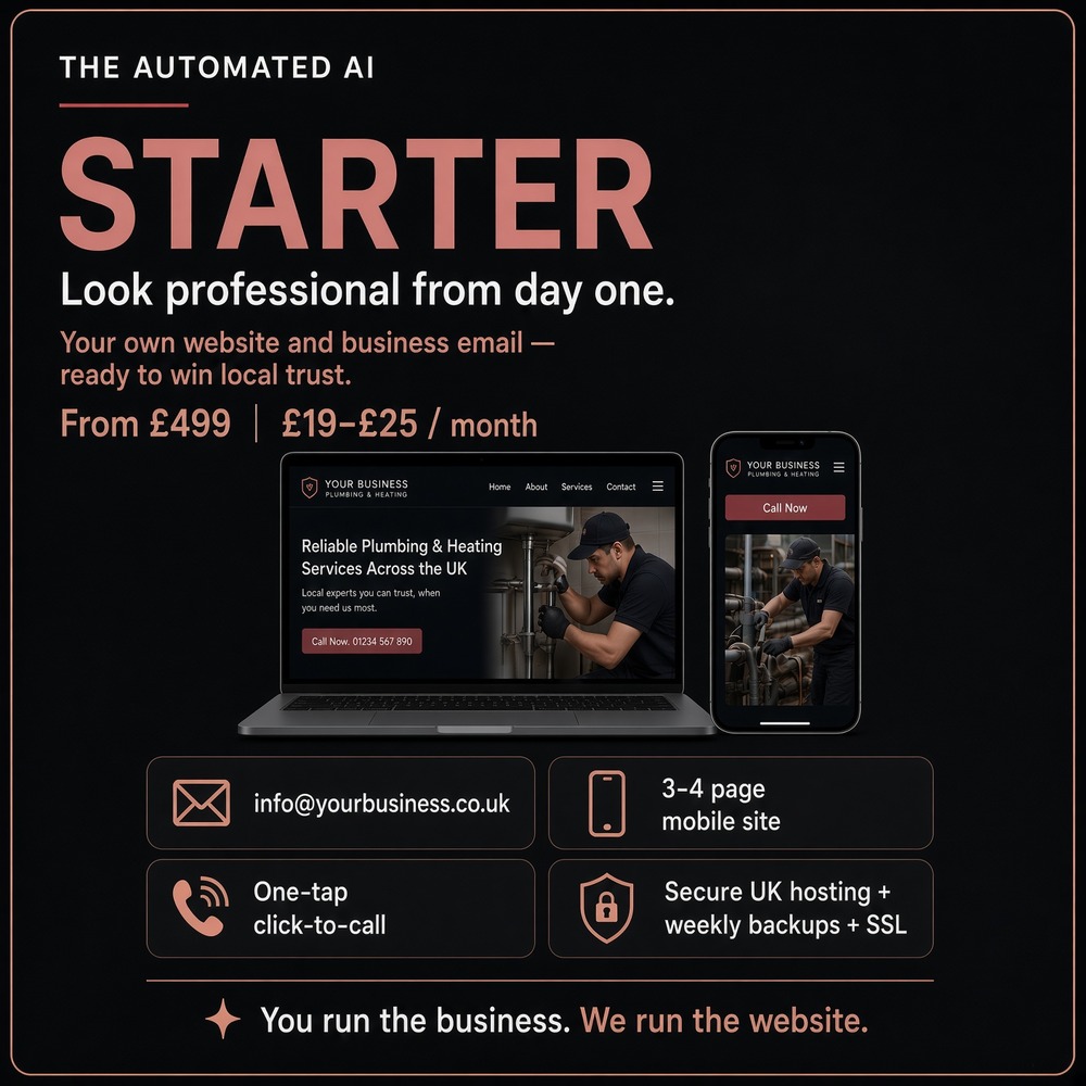 Website - Starter Package – Professional Email & Site